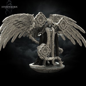 Juno, Queen of the Angels| Large Model | 32mm or 75mm scale | Resin 3D Printed Miniature | DND | Stormborn Collectibles