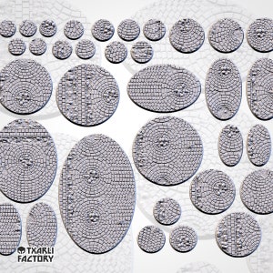 Medieval Road Bases (Round) | 8K Resin | Txarli Factory