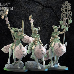 Nibi Riders Command Group | Mori / Wood Elves | Lost Kingdom Miniatures