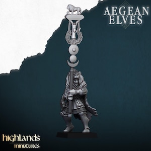 Aegean Elves Nemean Lions Command Group | Highlands Miniatures