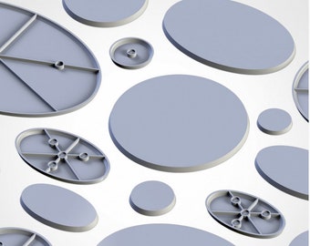 Plain Bases (Round) | Resin | Txarli Factory