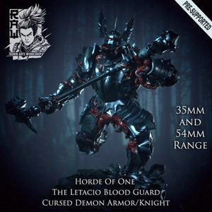 Demon Knight - Horde of One | Mutated Demon Knights | 28mm - 120mm Scale | Resin 3D Print | Miniature | Pathfinder| DND  | Ronin Arts Worksh