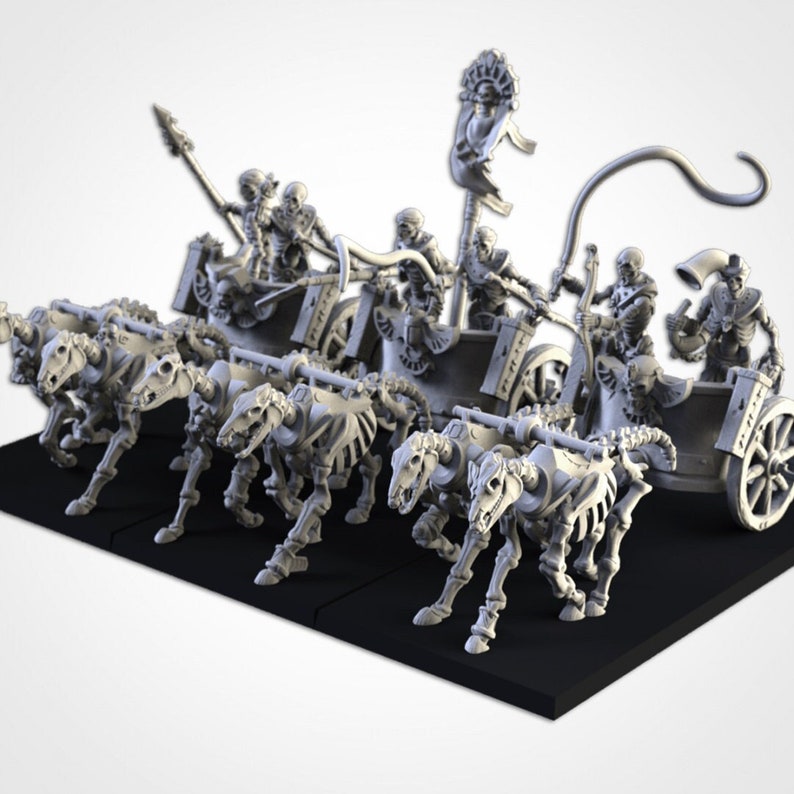 Armies of the Sand : Sand Shabti Tomb Royalty Proxy 3D Resin Printed