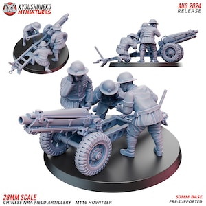 Chinese NRA Field Artillery - M116 Howitzer | China Burma India Theater | Kyoushuneko