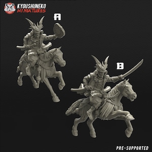 Japanischer berittener Samurai Daimyo | Kyoushuneko |