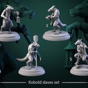 Kobold Slaves | Order Of The Golden Fury | Resin 3D Printed Miniature | White Werewolf Tavern | DnD