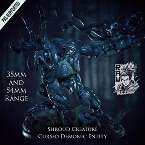 Shroud Creature - Shadow Monster | Mutated Demon Knights | 28mm - 120mm Scale | Resin 3D Print | Miniature | Pathfinder| DND  | Ronin Arts W