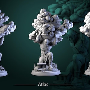 Atlas | Grace and Power | Resin 3D Printed Miniature | White Werewolf Tavern