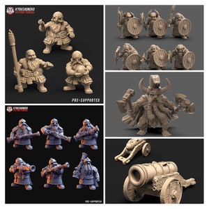 Dwarf Starter Army (35 models!) | Batallion Box | Resin 3D Printed Miniatures | WAP | Kyoushuneko |