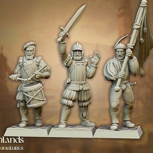 Sunland Imperial Command Group | Sunland, Empire of the Sun | Highlands Miniatures