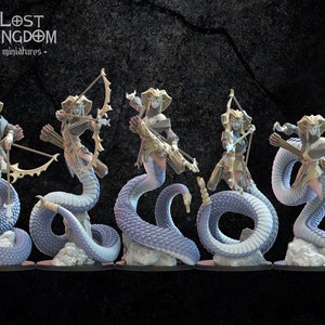 Naga Yumi Regiment | Night Elves / Dark Elves | Lost Kingdom Miniatures | Tabletop Gaming | RPG | D&D | Pathfinder