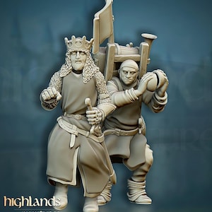 King Arthur and Patsy | Gallia, the Medieval Kingdom | Highlands Miniatures