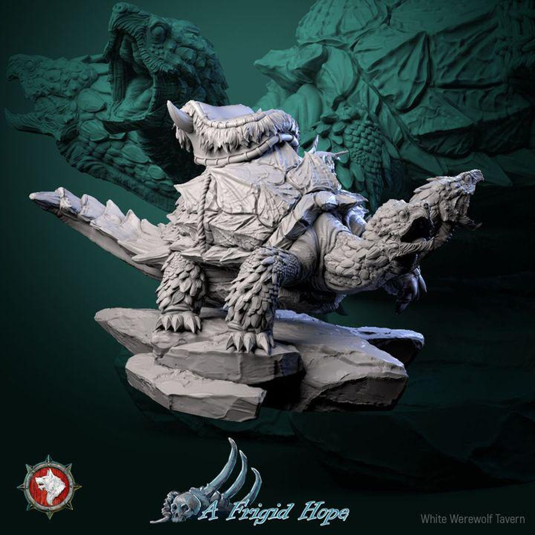 Turtle | A Frigid Hope | 75 Mm Scaled Model | White Werewolf Tavern - Etsy