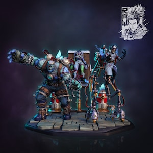 Mad Scientist&#39;s Experiment | Diorama | Undead Monster Creation| Resin 3D Printed Miniature | Ronin Arts Workshop
