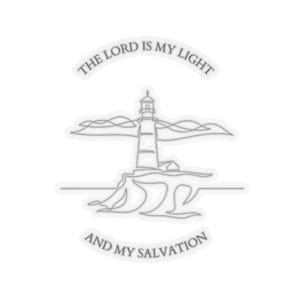 Lighthouse Faith Stickers, Inspirational Quotes Decals, Personalized Gift for Church, Laptop Decor, Christian Home Decor