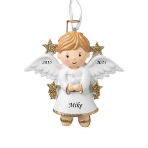 Personalized Angel Christmas Ornament: Memorial Ornament, Baby Girl