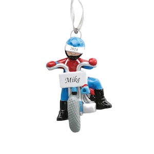 Personalized Motorcycle Racer Ornament, Dirt Bike Ornament, Motorcross  Ornament, Gift for Rider, Motorcycle Ornament , Sport Ornaments