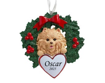 Personalized Pomeranian Christmas Ornament: Dog Lover Gift