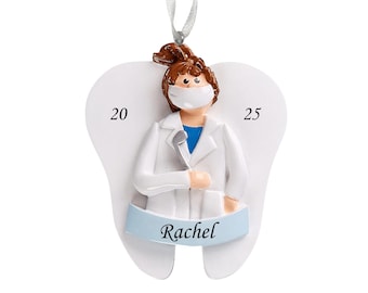 Personalized Dentist Christmas Ornament: Dental Assistant Gift