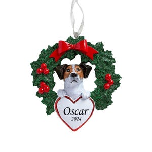 Personalized Jack Russell Christmas Ornament: Dog Lover Gift