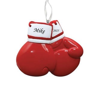 Personalized Boxing Glove Christmas Ornament