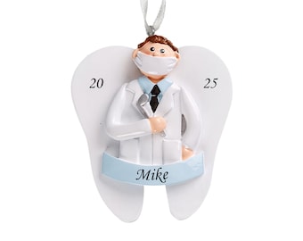 Personalized Dentist Christmas Ornament: Dental Gift
