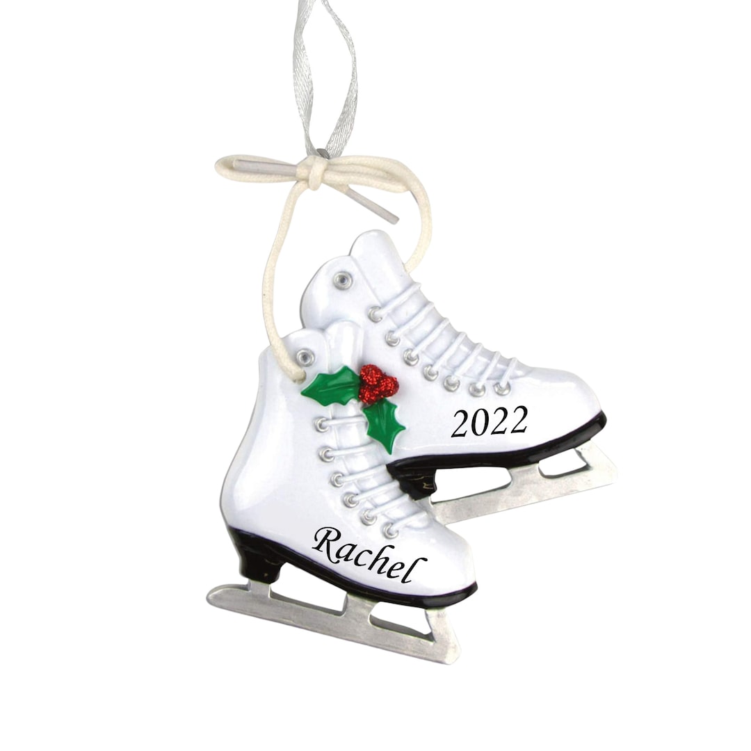 Figure Skates Personalized Christmas Ornament Ice Skater Etsy