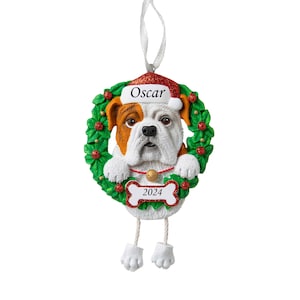 Bulldog (Pure Breed) Personalized Christmas Ornament, Best Friend, Custom Ornament, Dog Ornament, Gift for Pets, Dog Lover