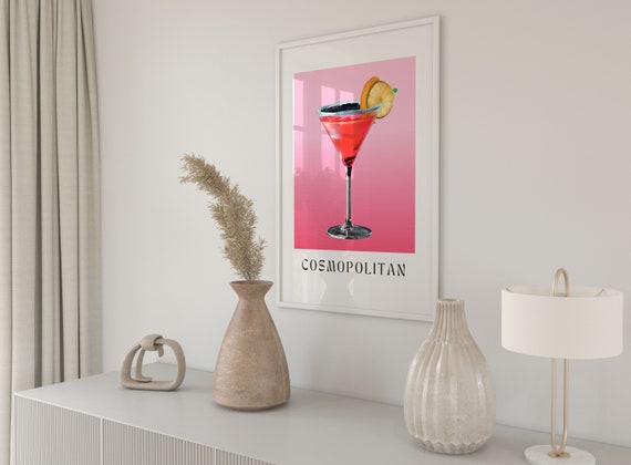 Matte Minimal Aesthetic Collage Style Design Bartender Drink - Etsy