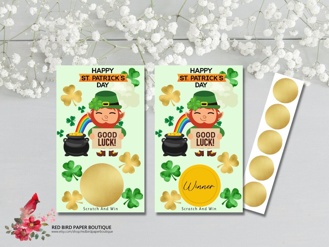 st paddys day scratch off