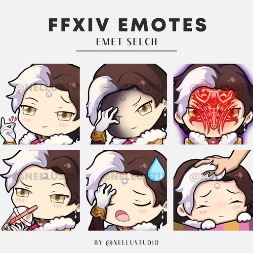 FFXIV Emet Selch Finger Snap Animated Emote Etsy