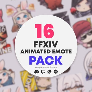 FFXIV MEGA PACK | 16 animated emotes!
