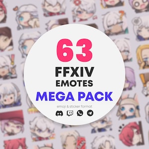 FFXIV MEGA PACK | 63 emotes!