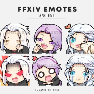 FFXIV Ancient: Venat, Hythlodaeus, Emet Selch | emote pack