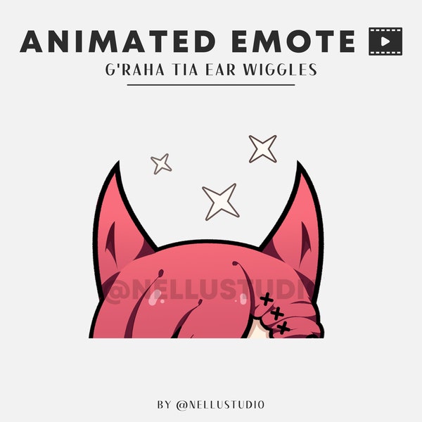 FFXIV G'raha Tia ear wiggles | Animated emote