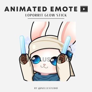 FFXIV Loporrit glow stick | animated emote