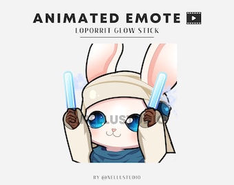 FFXIV Loporrit glow stick | animated emote