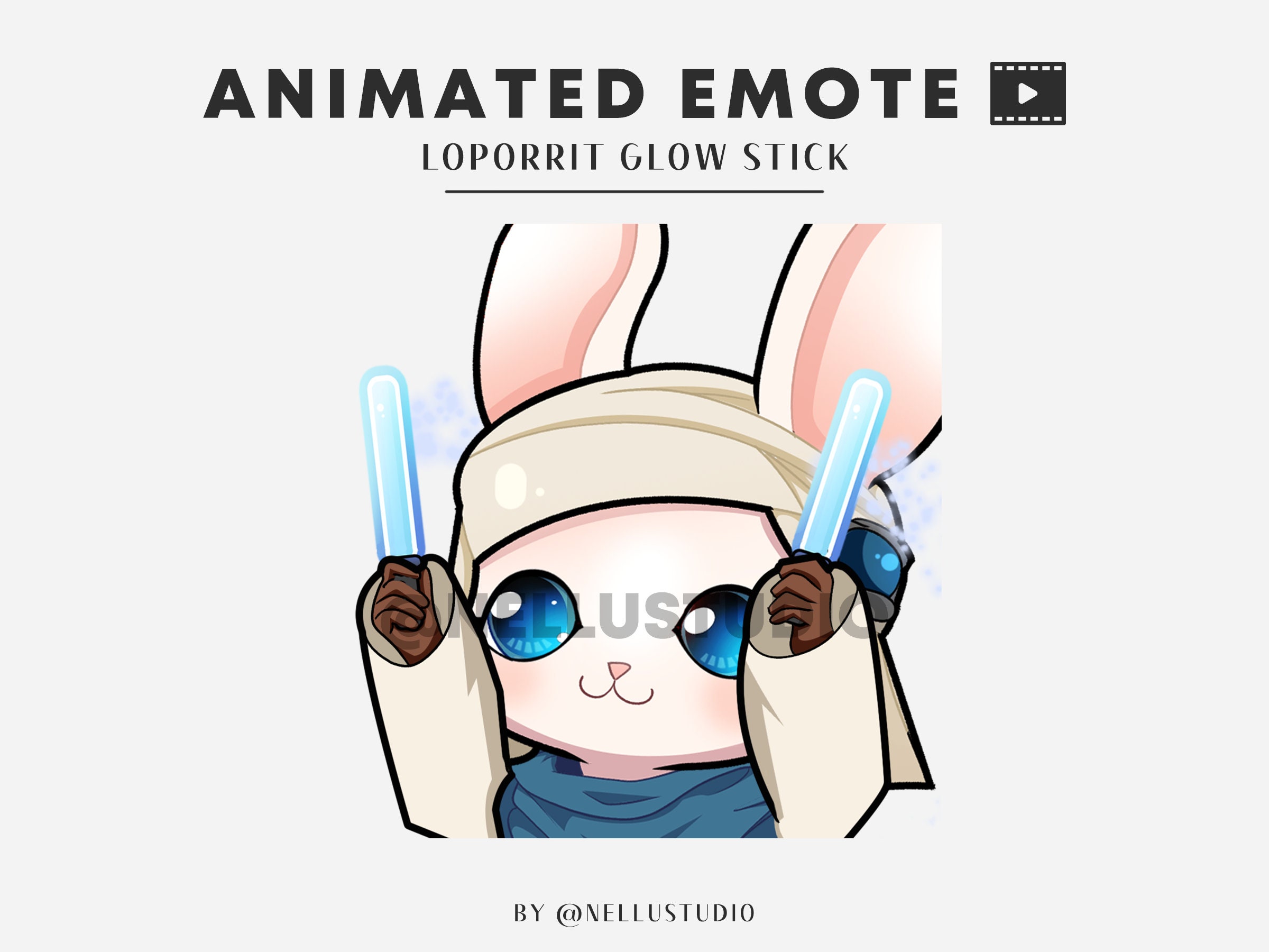 FFXIV Loporrit Glow Stick | Animated Emote - Etsy