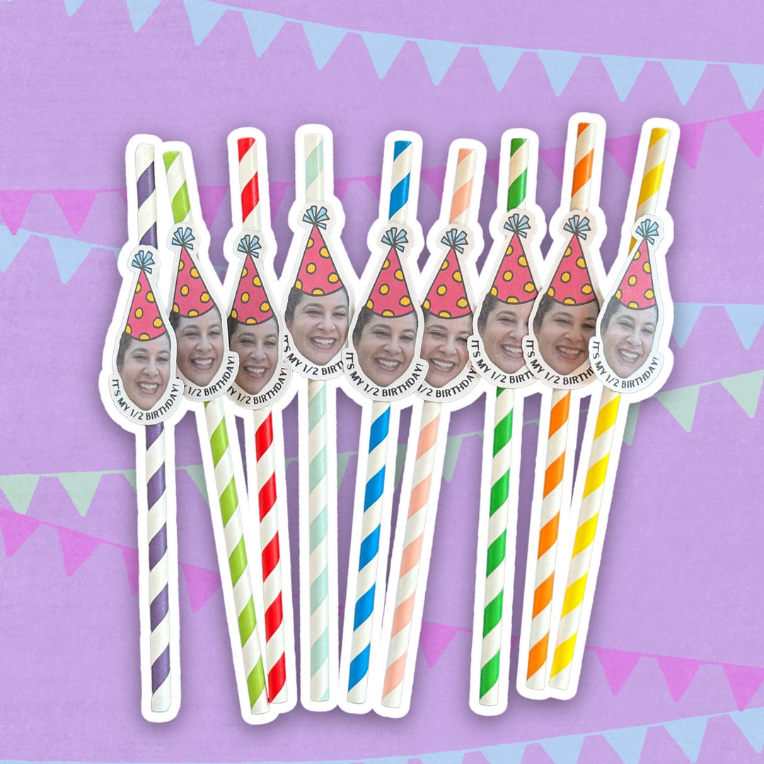 Custom Face Straws, Bachelorette Party, Birthday Party Straws