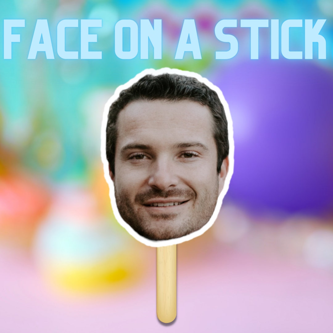 Face on A Stick Big Head Cutout Bachelorette Party Favors Birthday