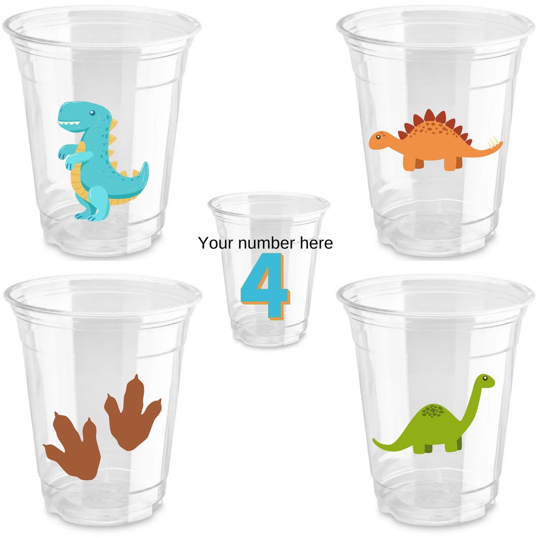 Dinosaur Party Cup Dinosaur Birthday Themed Party Dinosaur Party Decor