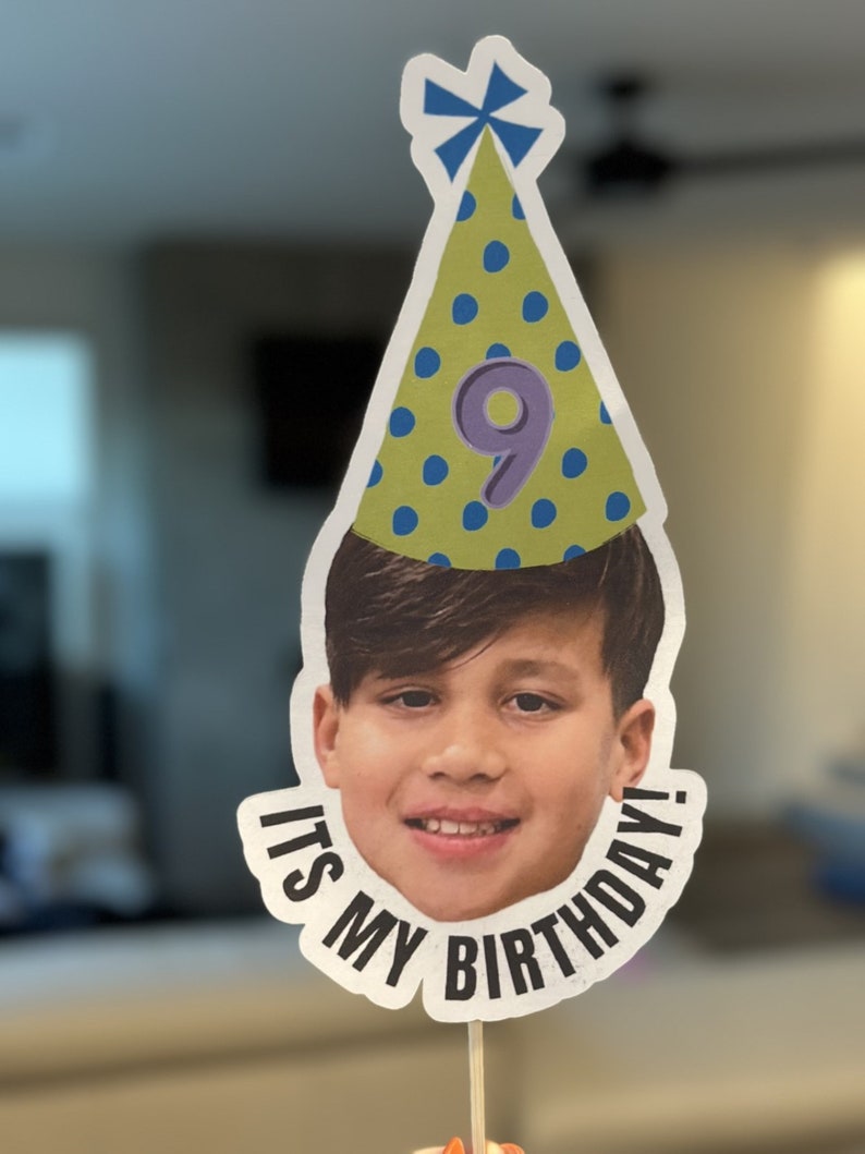 Custom Face Cake Topper Personalized Cake Topper Cupcake Etsy