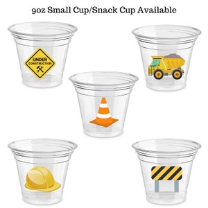 Construction Party Cup | Construction Birthday | Themed Party | Construction Party Decor | Party Favor | Kids Party Cup | Construction Decor