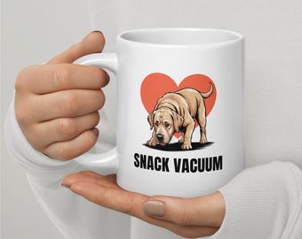 Yellow Labrador Retriever Mug - 11oz, 15oz, 20oz | Snack Vacuum Coffee Cup | Lab Owner Gift | Funny Dog Mug | Dishwasher Safe