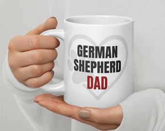 German Shepherd Mug – German Shepherd Dad | Funny Dog Lover Gift | My Heart Pets™