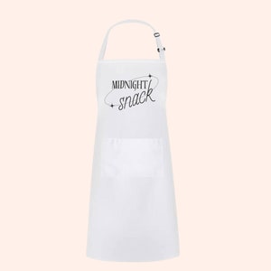 Mid night snack apron, cute apron, gift for her, mothers day gift, kitchen apron, funny apron