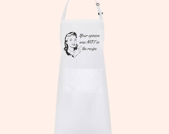 Sarcastic apron, cute apron, gift for her, mothers day gift, kitchen apron, funny apron