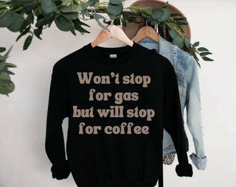 Sudadera con estampado "Caffeinated Mama" para amantes del café