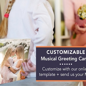 Carte personnalisée avec musique | Carte de voeux enregistrable personnalisée | Créez votre propre carte avec Corjl | Carte de voeux musicale personnalisée