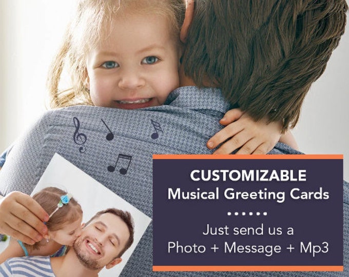 Personalized Card With Custom Music | Custom Greeting Card | Create Your Own Card | Customized Musical Greeting Card | Custom Design Card